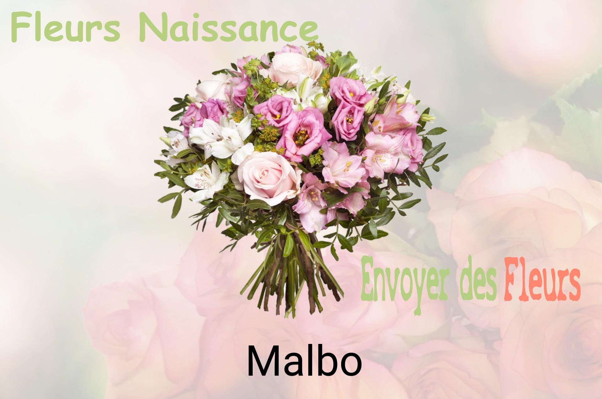 Bouquet de fleurs de naissance livré à Malbo
